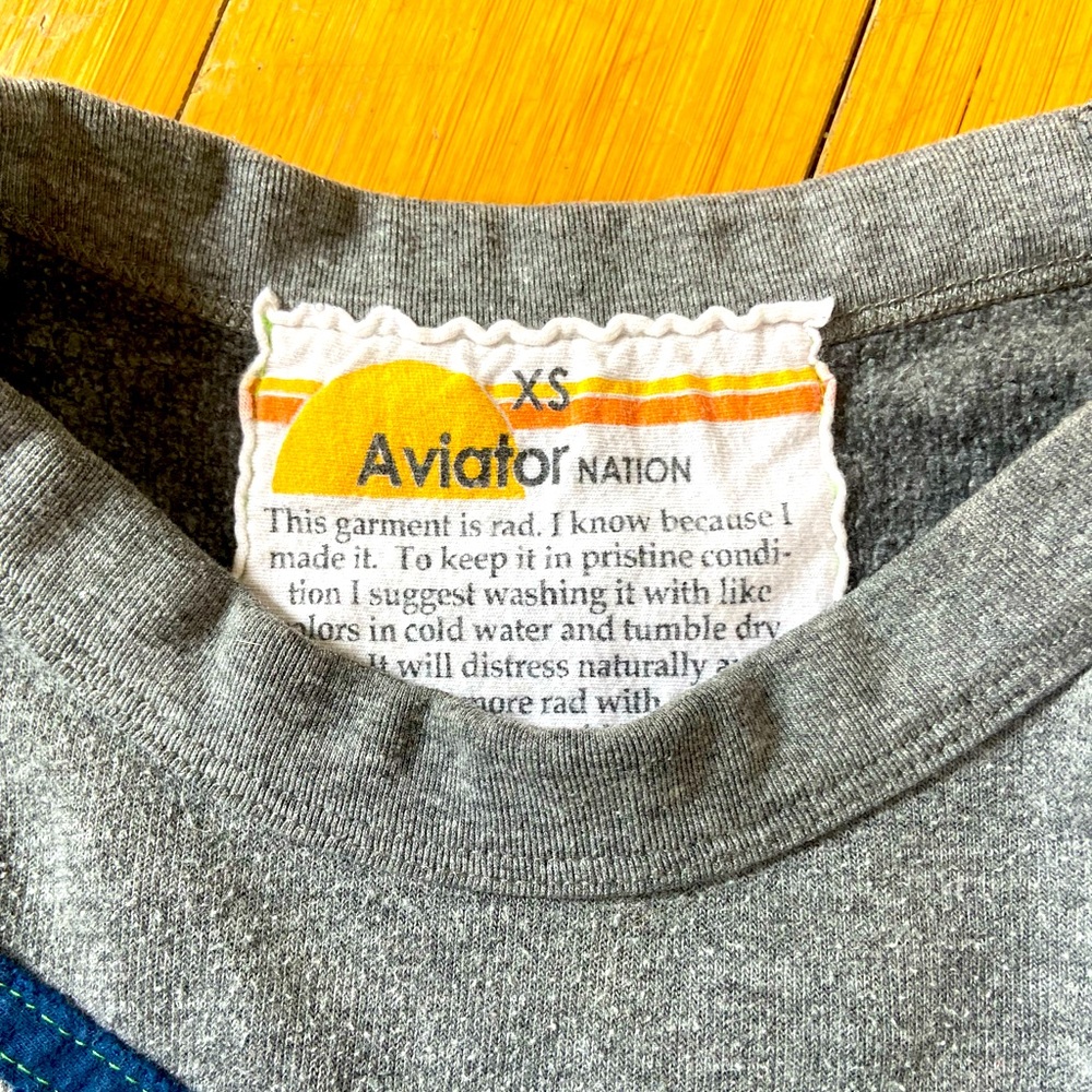Aviator Nation crew neck sweatshirt XS
